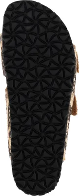 Produktbild von Tamaris Damen Pantolette Zweiriemer mit Muster und Tieffußbett 1-27534-44, Größe:42 EU, Farbe:Braun