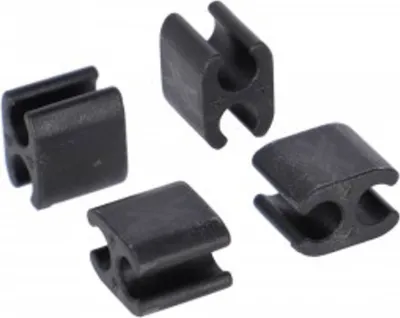 Produktbild von XLC Kabelclip BR-X120 Ø4mm Schalt-/E-Kabel Außenhülle, schwarz (30er Pack)