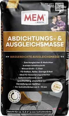 Produktbild von MEM Abdichtungs- & Ausgleichmasse 15 kg