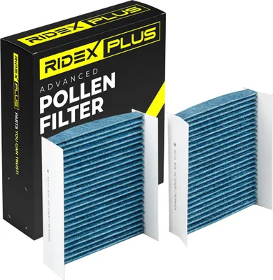 Produktbild von RIDEX PLUS 424I0552P Innenraumfilter Pollenfilter für VW GOLF VI (5K1) Aktivkohle
