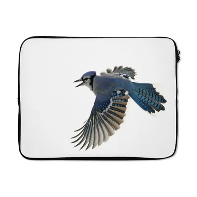 Produktbild von MuchoWow® Laptop Hülle 13 Zoll Vogel - Federn - Weiß Laptoptasche - Laptophülle - Sleeve - Rundumschutz