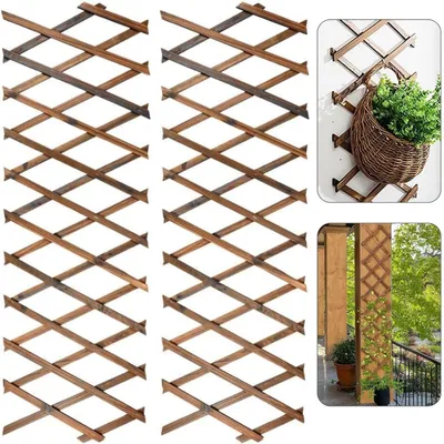 Obrázok produktu pre 2 kusy rozširiteľného dreveného regálu na rastliny, rozmer 180 cm x 30 cm