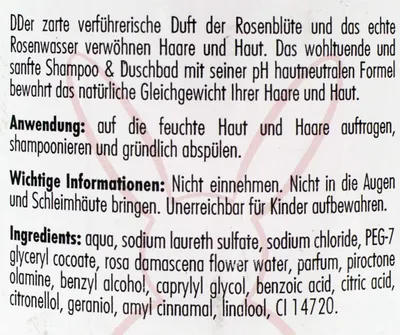 Produktbild von Haslinger Rosenblüten Duschbad & Shampoo, 200 ml, Art. 2902