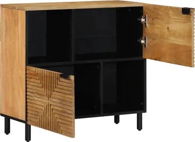 Immagine prodotto di vidaXL Credenza marrone 80x33x75 cm in legno massiccio di mango