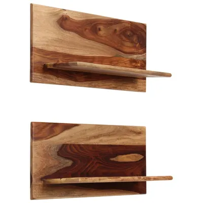 Zdjęcie produktu dla vidaXL Półki ścienne 2 szt. 58x26x20 cm lite drewno akacjowe