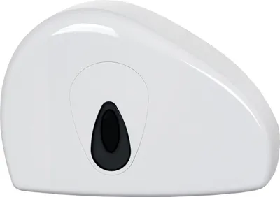 Produktbild von PlastiQline Großrollenspender MINI + Restrolle - Kunststoff - Farbfenster grau