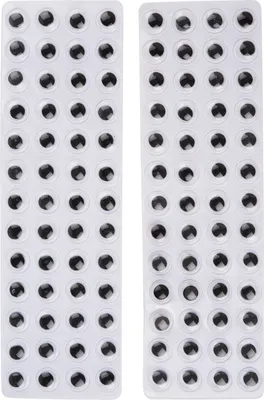Produktbild von Wackelaugen selbstklebend "Rund" 8 mm, 104 Stück