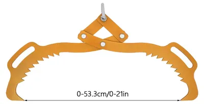 Produktbild von Holzklammer, Stahlkonstruktion, 700 kg Tragfähigkeit, Gelb