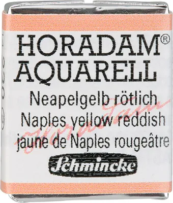 Schmincke HORADAM Aquarell Neapelgelb roetlich Aquarell  14 230 044 1/2 Naepfchen