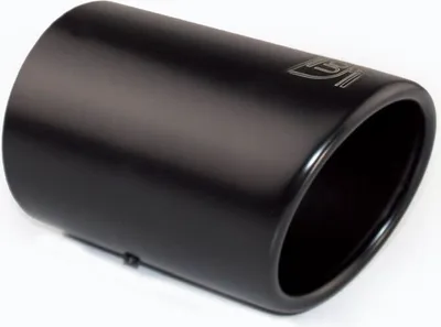 Produktbild von ULTER SPORT NX80B Auspuffblende Endrohr Blende Ø80mm 120mm Rund Edelstahl Schwarz Verchromt