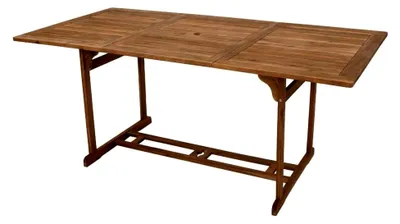 Produktbild von Gartentisch aus Akazienholz 90x180cm für Garten, Balkon und Terrasse