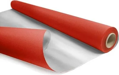 Obrázek produktu pro Dekorační papír KRAFT DUO METAL červeno-stříbrný, 69 cm/50 m
