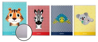 Immagine prodotto di Taccuino A5 32k linee doppio colore Cute Animals Herlitz