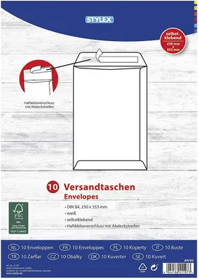 Produktbild von Versandtaschen B4 10er Pack