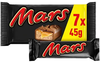 Produktbild von Mars Riegel 7er Pack 315g – Schokoriegel mit Karamell & Nougat, Snack
