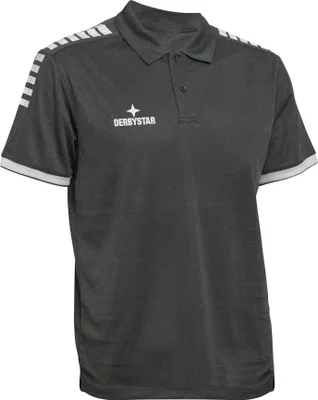 Produktbild von DERBYSTAR Primo Polo-Shirt, Gr.M, grau schwarz