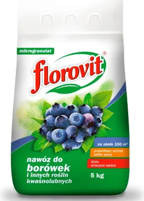 Zdjęcie produktu dla nawóz Florovit do borówek i innych roślin kwaśnolubnych worek 5kg