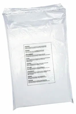 Produktbild von 100x Adhäsionsverschlussbeutel LDPE mit Warntext gelocht 300 x 500mm 40my