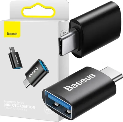 Immagine prodotto di Adattatore Baseus da USB-C a USB-A 10 Gb/s - Nero