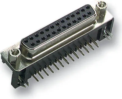 Produktbild von EFB Elektronik 29226.2, Dsub 9-pin, Schwarz, Buchse, Abgewinkelt, Metall, 30,8 mm