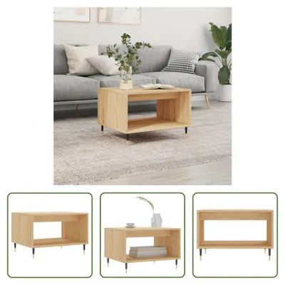 Produktbild von The Living Store Couchtisch Sonoma-Eiche 60x50x40 cm Holzwerkstoff