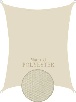 Produktbild von Sonnensegel 3x4m rechteckig - cream - Natural
