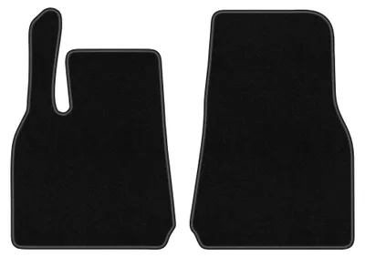 Produktbild von Velours-Fußmatten Vorne für Tesla Model Y 2019- (Crossover) – 2-tlg, Schwarz, passgenau – Wielganizator BASIC