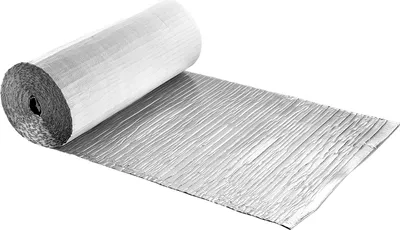 Zdjęcie produktu dla Folia izolacyjna SucceBuy z poduszkami powietrznymi, 6 mm, 122 cm x 30,48 m, folia aluminiowa i PE, izolacja odbijająca ciepło do bram garażowych, okien i dachów kamperów