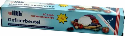 Produktbild von 160x ULITH Gefrierbeutel mit Verschlussclips 20 x 30 cm 2 Liter