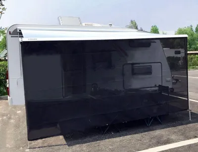 Produktbild von Tentproinc Wohnmobil-Markisen-Sonnenschutz, 2,1 x 4,2 m, 7,6 cm, schwarzes Netzg