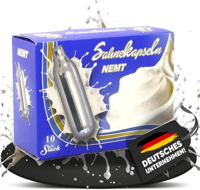 Produktbild von 10 x 8g N2O Sahnekapseln für Sahnespender