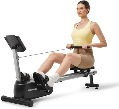 Obrázek produktu pro Domácí rotoped, tichý magnetický rotoped s 24 úrovněmi odporu, nosností 350LBS a LED displejem, kompatibilní s aplikacemi, černý