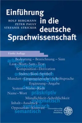 Produktbild von Einführung in die deutsche Sprachwissenschaft