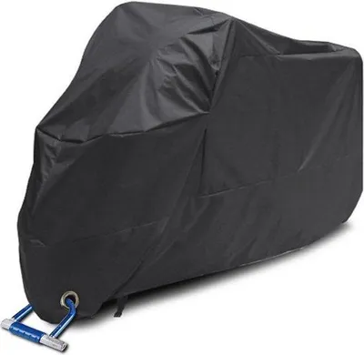 Obrázek produktu pro Ochranná plachta na motocykly a skútry – 245 x 105 x 125 cm – ochrana před prachem, vlhkostí a UV zářením