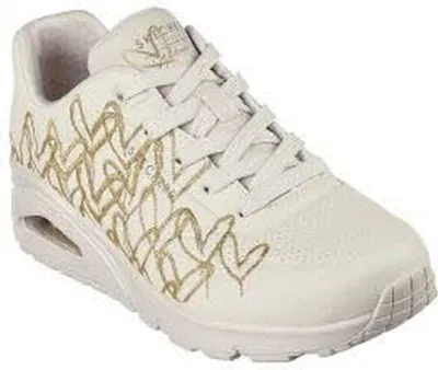 Produktbild von Skechers Damen Sneaker UNO - GOLDEN HEART 21214-36, 21214-37, 21214-38, 21214-39, 21214-40, 21214-41, 21215-36, 21215-37, 21215-38, 21215-39, 21215-40, 21215-41 SKE-177975 natural/gold 38