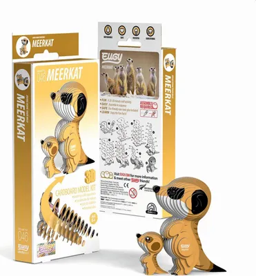 Produktbild von EUGY - 3D Bastelset Erdmännchen
