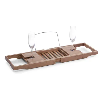 Produktbild von Zeller Badewannenablage, Bamboo/Metall verchromt 70-105x22x4