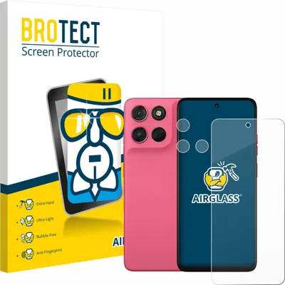 Produktbild von BROTECT Schutzglas für Motorola Moto G57 Power (Display+Kamera) Schutzfolie Panzer Folie Glas Display Schutz klar