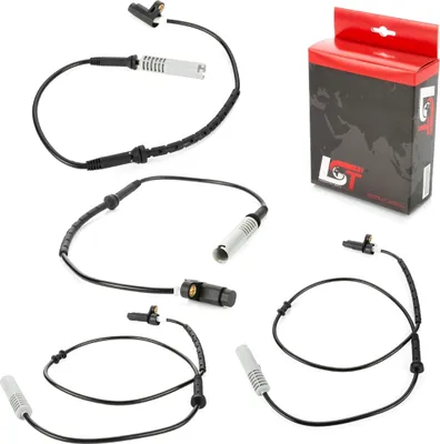 Produktbild von 4x ABS Sensor Set vorne hinten 1182076 1182077 für BMW 7er E38 bis 08/1998