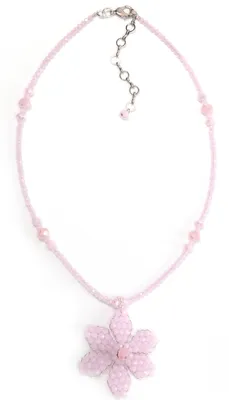 Produktbild von Kurze Kette Tony mit Blütenanhänger von collezione alessandro