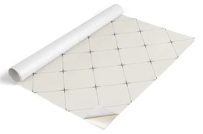 Immagine prodotto di Tulup - Pellicola adesiva per mobili - Pellicola autoadesiva 65x130 cm - Pellicola per mobili, ideale per armadi - Pellicola per mobili - Pellicola per la cucina - Impermeabile - Lavabile - Autoadesiva - Senza bolle d'aria - Motivo geometrico a rombi