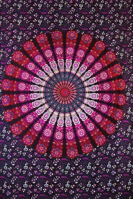 Wandteppich Batik, 205x140 cm, 100% Baumwolle, handgefertigt
