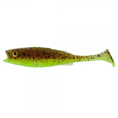 Produktbild von #LMAB KÖFI Perch Shad 18cm: Green Pumpkin Chartreuse
