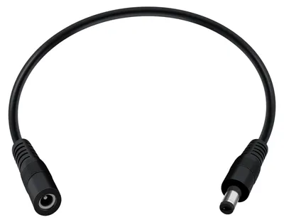 Produktbild von DC-Verlängerungskabel 12V/24V, 18AWG, Stecker (männlich) zu Buchse (weiblich) - DVR - Überwachungskamera (0,3 m)