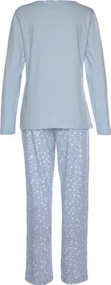 Produktbild von Vivance Dreams Pyjama 2 -teilig hellblau-weiß Größe 56/58