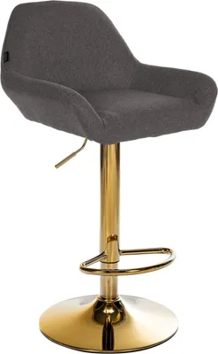 Produktbild von Barhocker Gold - Barhocker - Hoher Sitzkomfort, Stoffbezug, stufenlos verstellbar