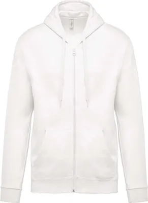 Produktbild von Kariban Herren Sweatjacke Kapuzenpullover Hoodie Sweatshirt Pullover, Größe:4XL, Farbe:Weiß