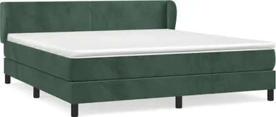 Productafbeelding van vidaXL Boxspringbed met matras, donkergroen, 180x200 cm, fluweel