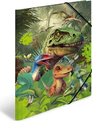 Produktbild von Sammelmappe A3 Karton Dino World Packung mit 3 Stück
