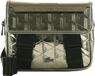 Produktbild von LACOSTE Umhängetasche The Blend Messenger Bag Silver Black silberfarben
